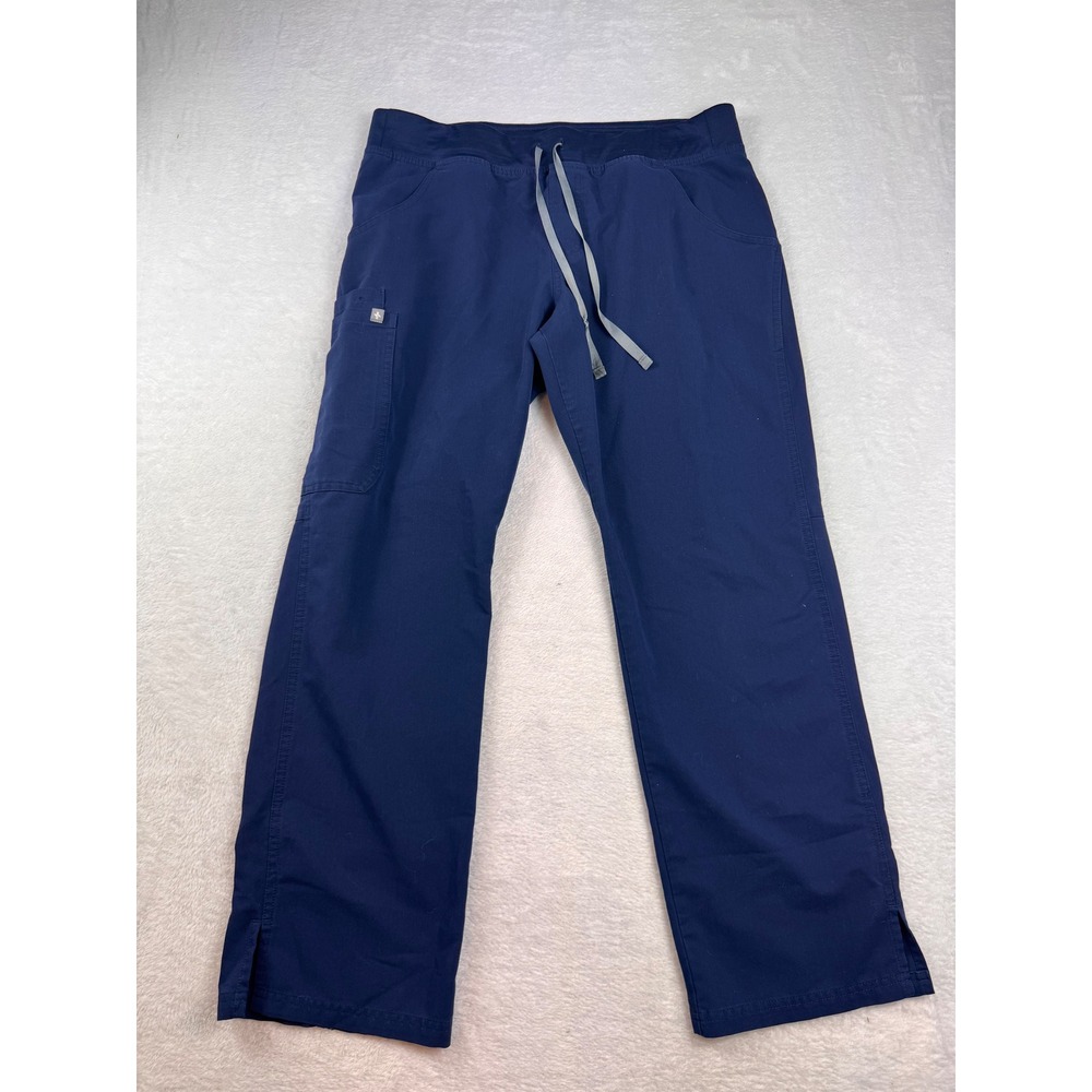 FIGS Kade Cargo Scrub Pants Navy Blue Technical Collection T21004P Small Regular